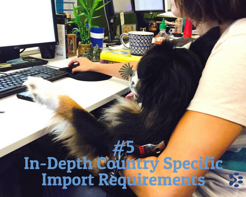 in depth country specific pet import requirements