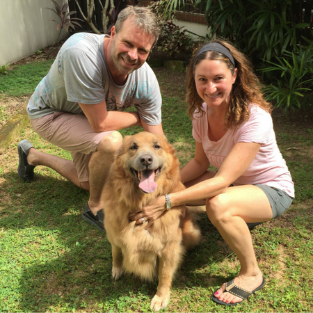 Dog moved from Europe to Singapore with family 